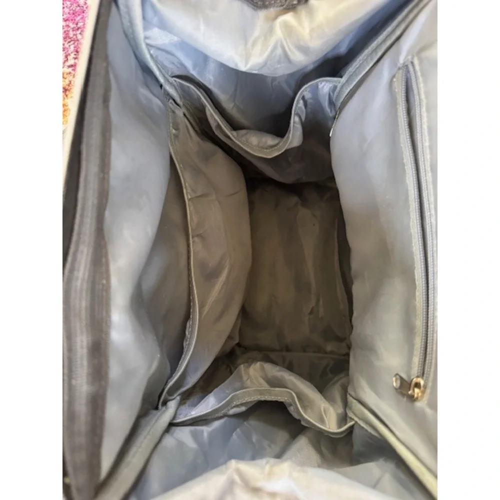 KeaBabies Gray Diaper Bag Backpack Multi-Function Travel Bag with Changing Pad